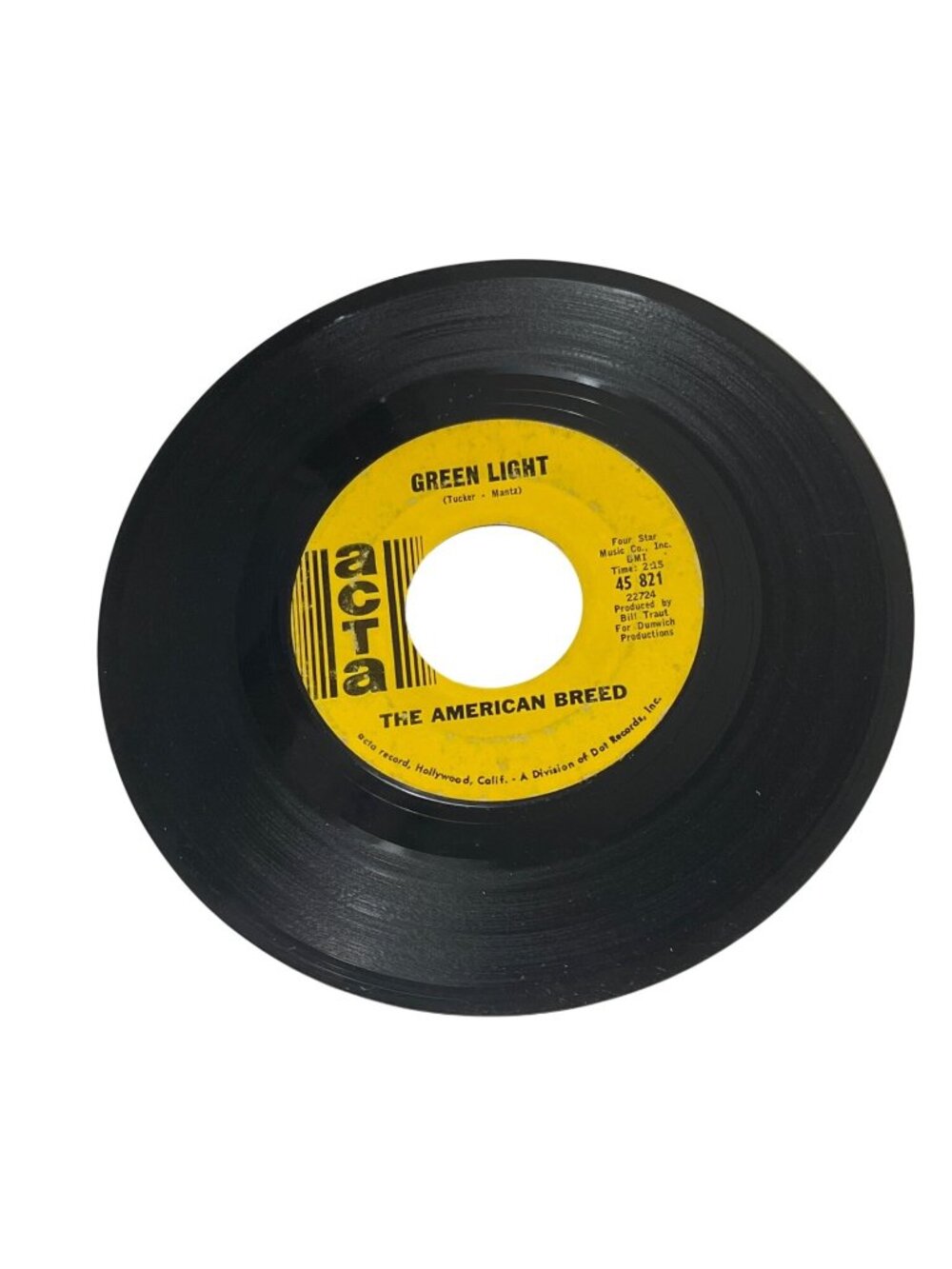 The American Breed 45 RPM Vinyl Record Green Light / Dont It Make You Cry R72